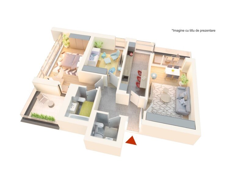 Sector 1 -3 camere 91mp Utili - Complex Rezidential AtriaResort